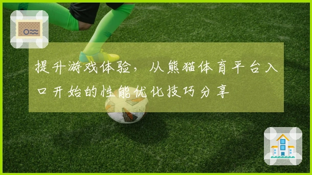 提升游戏体验，从熊猫体育平台入口开始的性能优化技巧分享